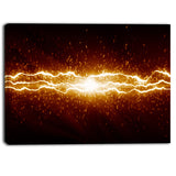 lightning on dark sky contemporary canvas art print PT6837