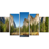 yosemite valley panorama landscape canvas art print PT6900