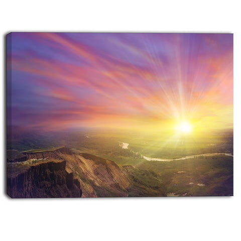 scintillating sunset photography canvas art print PT6905