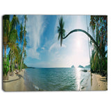 tropical beach panorama photography canvas art print PT6910