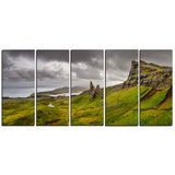 storr mountains panorama landscape photo canvas print PT6915