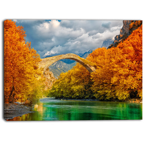 konitsa bridge photography canvas art print PT6946