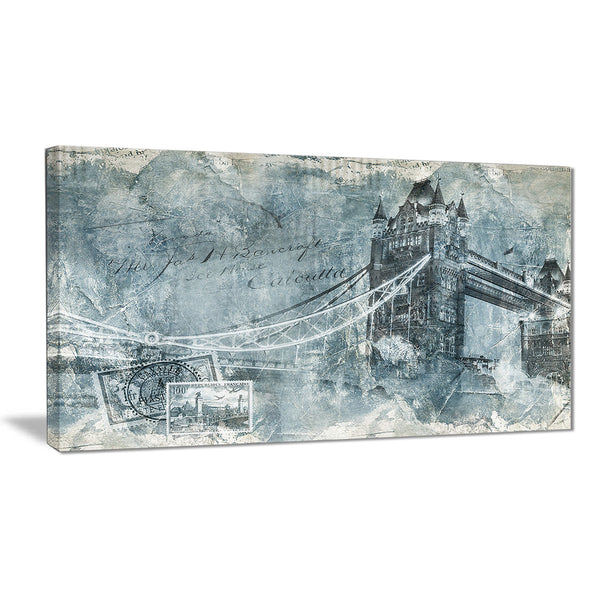 tower bridge london contemporary canvas art print PT6978