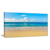 calm beach and tropical sea photo canvas art print PT6996