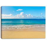 calm beach and tropical sea photo canvas art print PT6996
