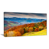 colorful autumn valley landscape photo canvas print PT7001
