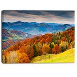 colorful autumn valley landscape photo canvas print PT7001