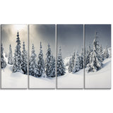 winter landscape photo canvas wall art print PT7010