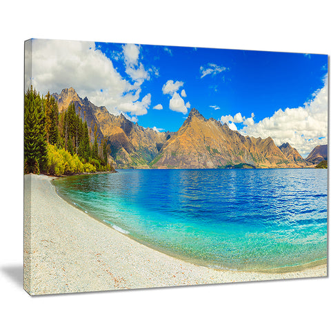 lake wakatipu landscape photo canvas art print PT7018