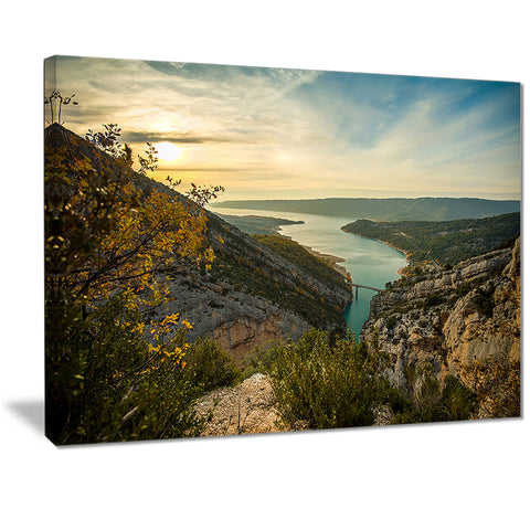 view of gorges du verdon france photo canvas print PT7059