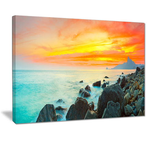 panoramic sunset photography canvas print PT7068