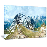 alps summer panorama photography canvas art print PT7081