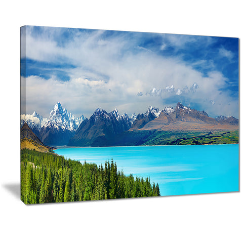 mount cook new zealand landscape photo canvas print PT7085