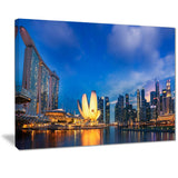 landscape of singapore cityscape photo canvas print PT7089
