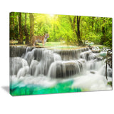 erawan waterfall in kanchanaburi photography canvas print PT7090