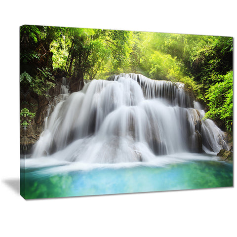 huai mae kamin waterfall landscape canvas print PT7091