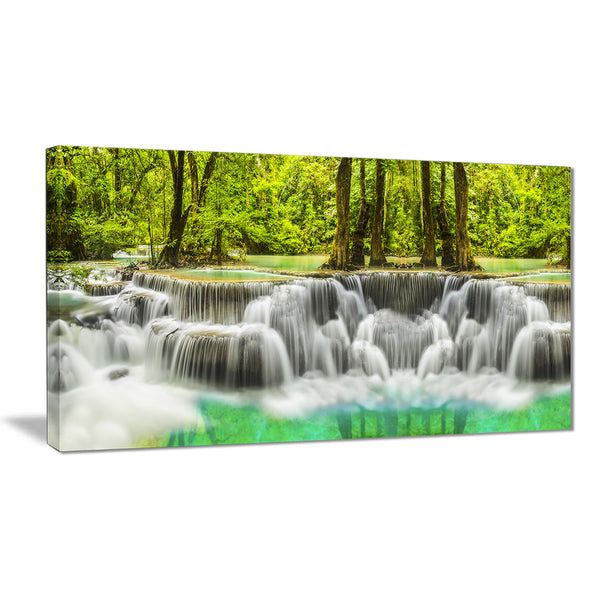 erawan waterfall kanchanaburi province canvas print PT7093