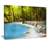 view of huai mae kamin waterfall photo canvas print PT7115