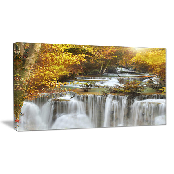 autumn huai mae kamin waterfall canvas art print  PT7127