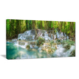 level 6 of huaimaekamin waterfall landscape canvas print PT7138