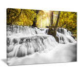 colorful erawan waterfall landscape photo canvas print PT7139
