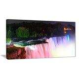 colorful niagara falls panorama digital art canvas print PT7140