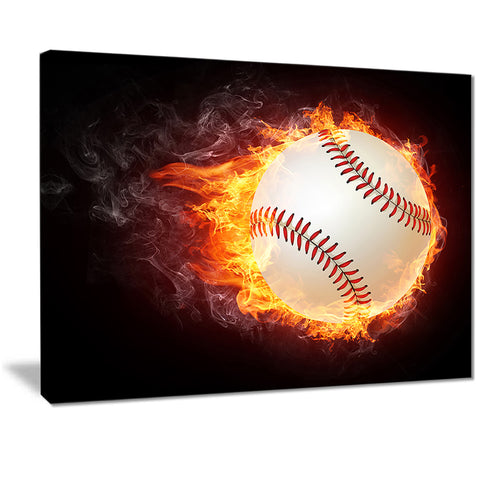 baseball ball sports digital art print on canvas PT7152