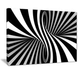 black and white spiral digital canvas art print PT7155