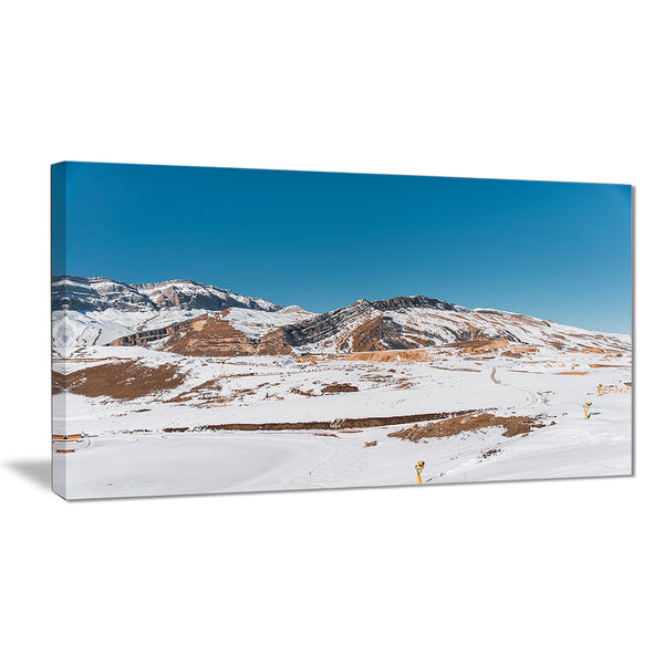winter mountains in azerbaijan landscape photo canvas print PT7179