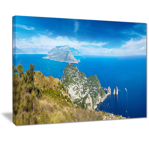 capri island in italy photography canvas art print PT7203