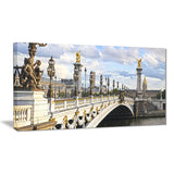 alexandre iii bridge panoramic view photo canvas art print PT7220