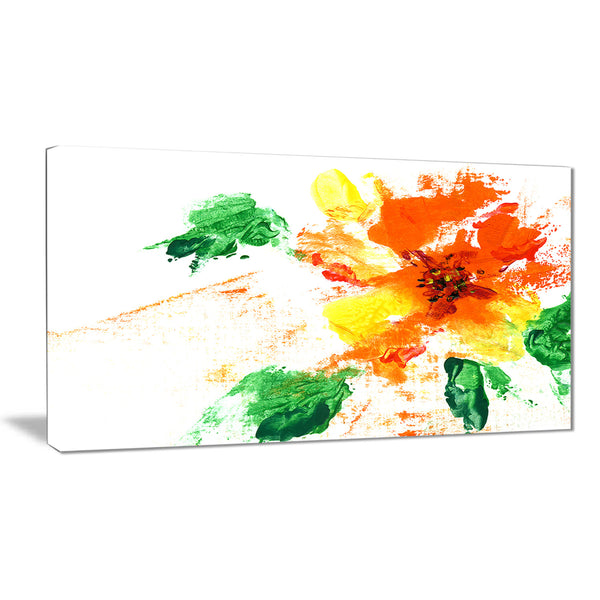 painted abstract flower floral art canvas print PT7235