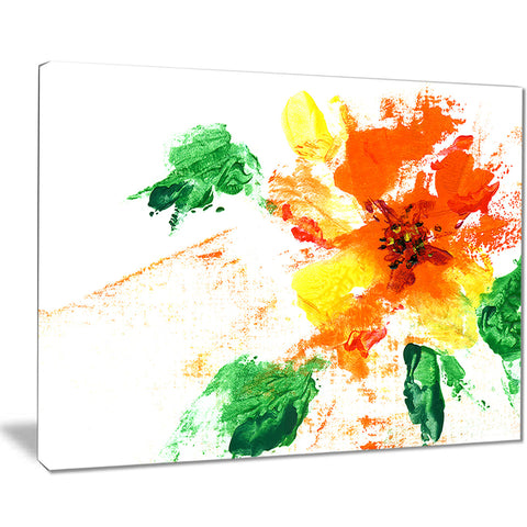 painted abstract flower floral art canvas print PT7235