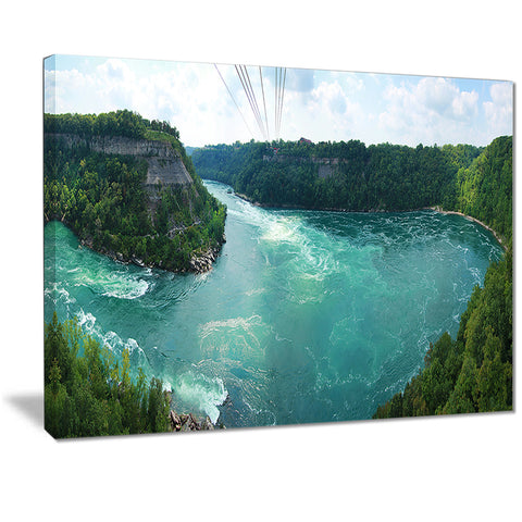 whirlpool rapids landscape photo canvas print PT7242