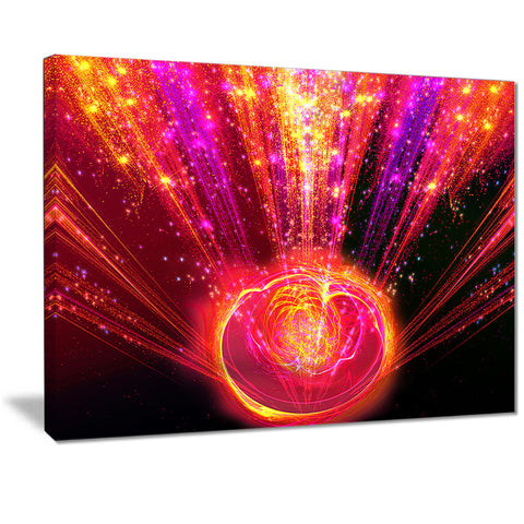 shining radical blast with magic ball digital art canvas print PT7249