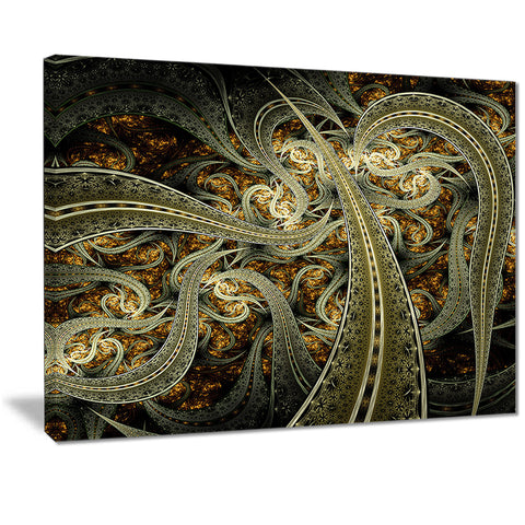 metallic fabric pattern digital art canvas print  PT7256