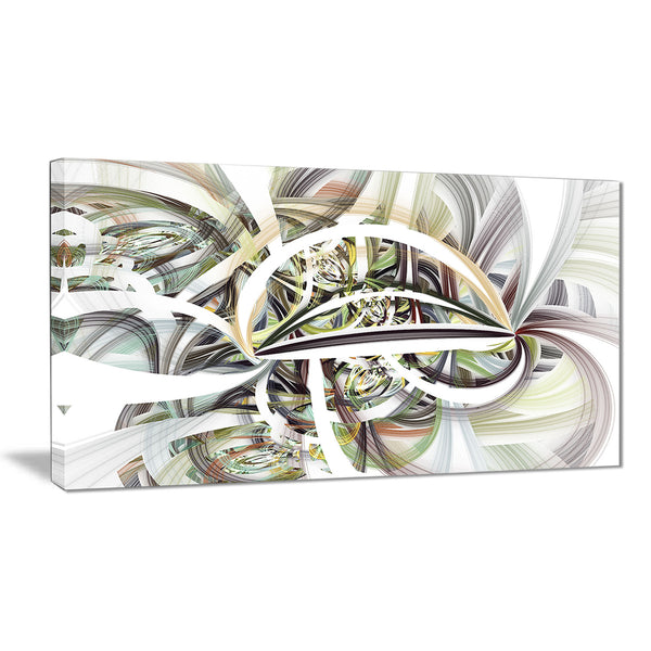 symmetrical spiral fractal flowers digital art canvas print PT7258
