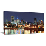 bright montreal at dusk cityscape photography canvas print PT7361