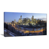 downtown calgary cityscape photo canvas print PT7364