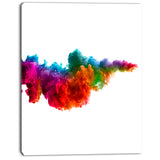 rainbow explosion art abstract watercolor canvas print PT7399