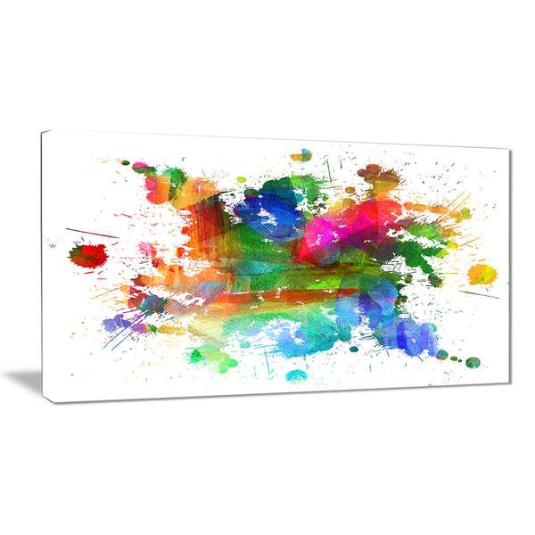 splashes of colors abstract oil painting canvas print PT7400