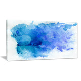 blue watercolor abstract art painting canvas print PT7401