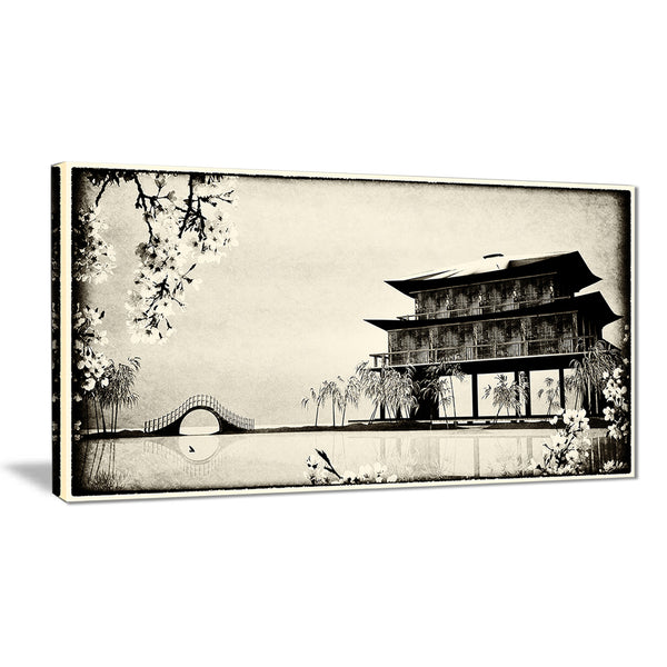 chinese ink painting chinese landscape canvas print PT7453