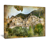 old italian villages landscape photography canvas print PT7457