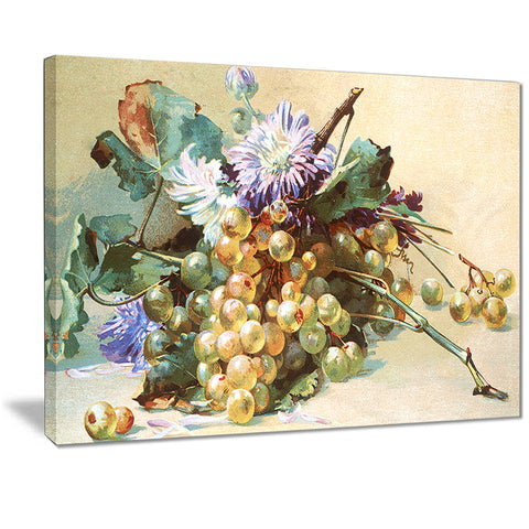 digital illustrated flowers modern floral art canvas print PT7483