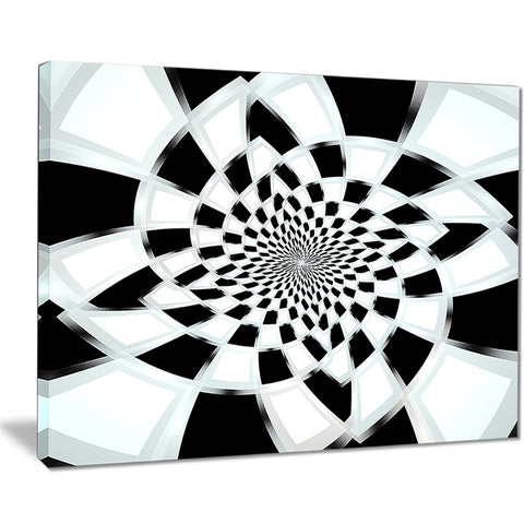 abstract spiral fractal design abstract canvas art print PT7513
