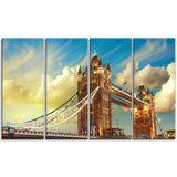 tower bridge london at sunset cityscape photo canvas print PT7551