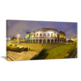 colosseum by night landscape monumental canvas print PT7559