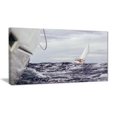 storm while sailing seascape painting canvas print PT7616