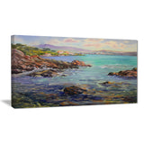 cote d'azur france landscape painting canvas print PT7630